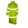Светоотражающие длинное пальто безопасности с гриппом желтый